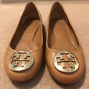 Tory Burch Tan Ballet Flat WORN ONCE OR TWICE!